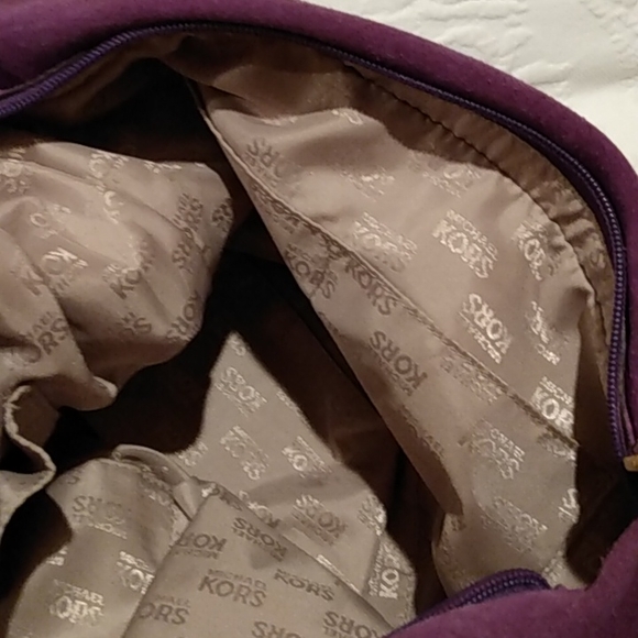 Bags | Michael Korrs Raspberry Bag Good Condition Darkening  Michael Korrs Raspberry Bag Good Condition. darkening suede in spots. Beautiful